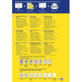 Avery Zweckform Etikett Nameplate 105x148 mm A4 L Silver 20Blatt 80ST