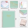 SUNEE Budget Planner - Deluxe Monthly Budget Book with 12-Pockets