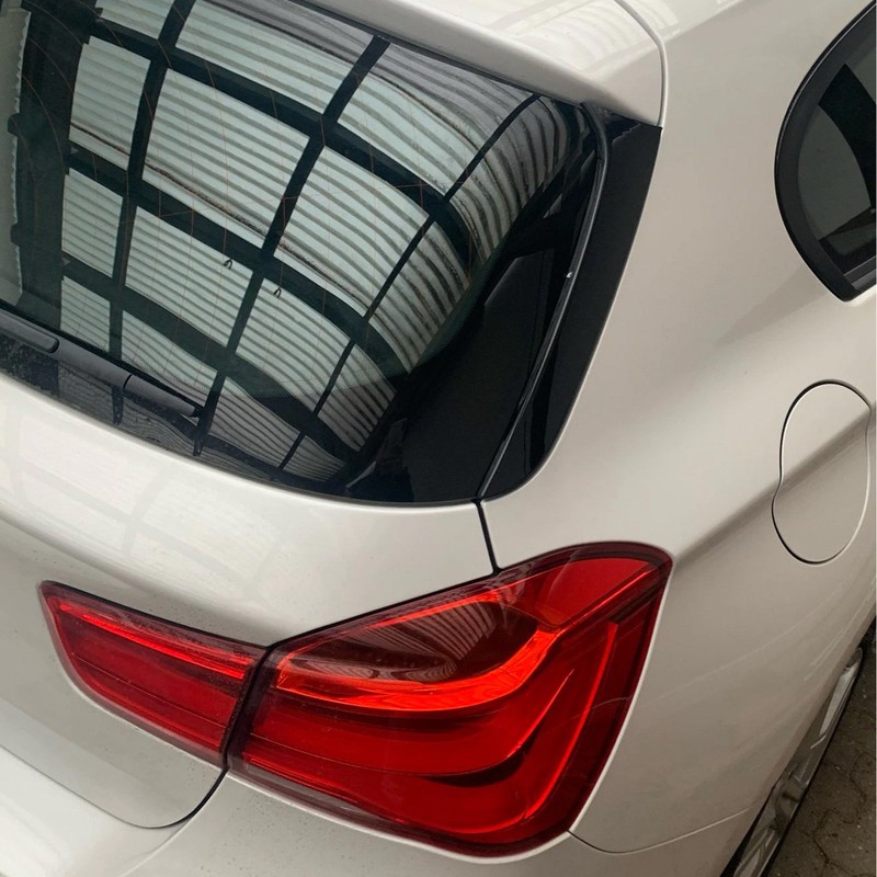 2pcs Rear Window Side Spoiler Canard Wing Glossy Black Replacement