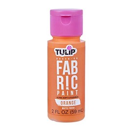 Tulip Brush-On Fabric Paint 2oz, Matte Orange, As Detailed, One Size