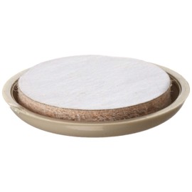 Shepherd Hardware 3943 1-1/2-Inch Adhesive, Round, Slide Glide Furniture Sliders, 4-Pack Beige