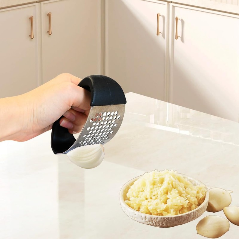 Armo® Garlic Press Garlic Crusher Kitchen Stainless Steel Garlic Rocker