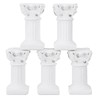 USHOBE 5PCS Roman Pillars Greek Columns Mini Resin Decorations Wedding Table Decoration Home Garden Ornament
