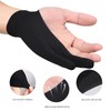 CTFRQC 2 Pack Smudge Gloves Anti Smudge 2 Finger Artist