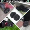 Unbranded 8 Inch Push Mower Wheels 2 Pcs 8" Black