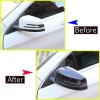 car-attention Carbon Fiber Rearview Mirror Cover Frame Cap For Benz