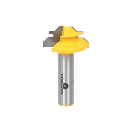 Yonico Lock Miter Router Bit 45 Degree - Up to 1/2-Inch Stock 1/2-Inch Shank 15129