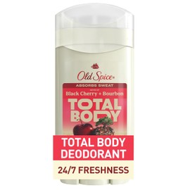 Old Spice Whole Body Deodorant for Men, Total Body Deodorant, Black Cherry + Bourbon Scent, Aluminum Free Deodorant Stick for 24/7 Freshness // Dermatologist Tested Whole Body Deodorant, 3.0 oz