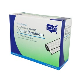 CPR Savers and First Aid Supply IMCO Multi-Packed 2 Inch x 4.1 Yards Non-Sterile Stretch Cotton Gauze Bandage Rolls for Injury, Wound, and Trauma (192)