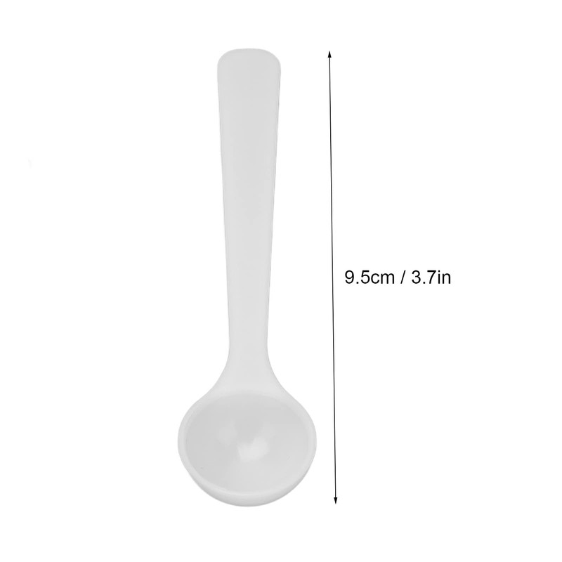 Asixxsix Plastic Measuring Spoon, Safe 100Pcs Ageing Resistant Reusable 2ml/1g