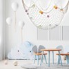 Ihvewuo 2 Pcs Fish Netting Decoration Beige Nautical Fish Net