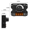 SUPERNIGHT LED Light Strip Dimmer, DC12V-24V 30A PWM Dimming Controller
