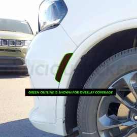 Deliciousticker For 2021-2024 Durango Smoke Front Side Markers Precut Tint Overlay Vinyl Decals