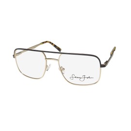 Sean John 5131 Eyeglass Frame/Glasses Italian Mafia/Mob Boss Look Celebrity [55-19-150, gold black]