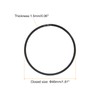 sourcing map Piston Ring Set, 2Pcs 46mm x 1.5mm Standard