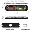 ASPL 8pcs Sync Feature Ultra Slim 12-LED Surface Mount Flashing