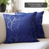 Encasa XO Elegant Silver Star Foil Printed Cushion Covers |