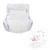 Landofgenie 2 Pieces Adult Diapers Sample Plain White Diaper with