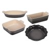 Le Creuset Stoneware 4 PC Heritage Bakeware Set, Oyster
