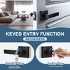 KNOBWELL 3 Pack Keyed Entry Door Handles, Matte Black Door