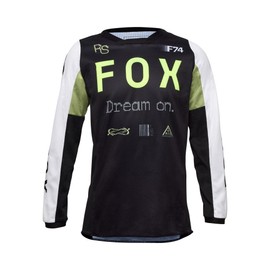 Fox Racing Youth 180 Motocross Dirt Bike Jersey, Pale Green Race Spec, Medium