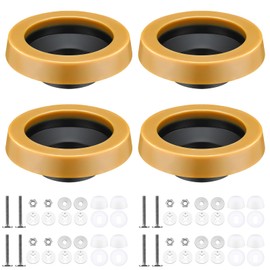Marsui 44 Pcs Toilet Wax Ring Kit Include Retainer Washers and Thick Flange Closet Bolts Bolt Caps Fits 3 Inch and 4 Inch Waste Lines for Toilet Gas Odor and Watertight Sealing Replacement Supplies