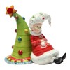 3.63 Inch Mrs. Claus Leaning Against Christmas Tree Salt and