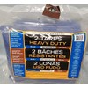 Heavy Duty Tarps Tarpaulin Blue/Brown Reversible 12ft x 16ft (2
