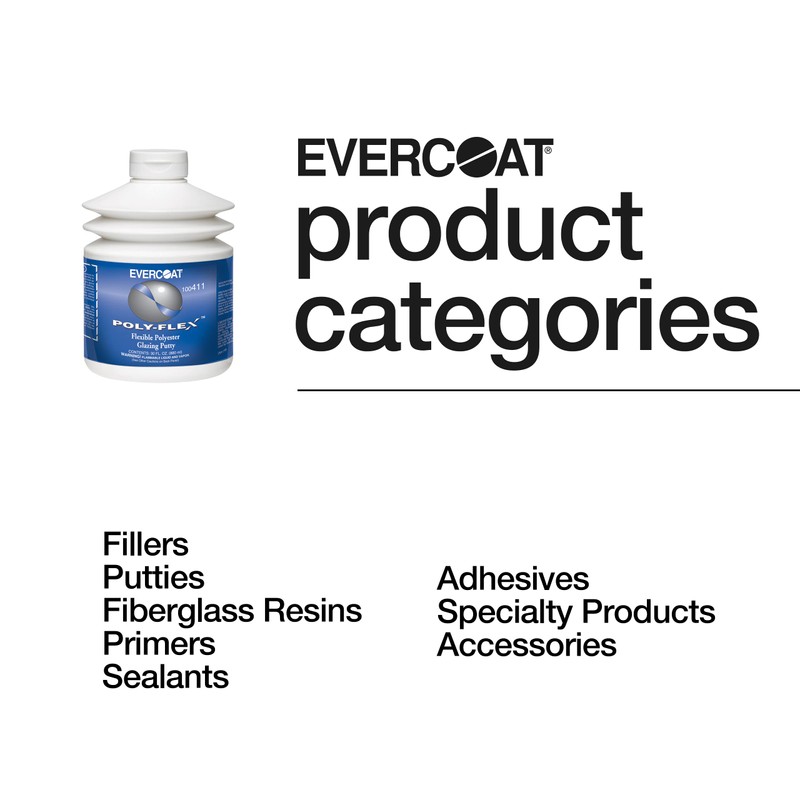 Evercoat Poly-Flex Flexible Polyester Glazing Putty for Spot Filling and