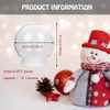 22 Pieces 3.6 Inch/91mm Plastic Snow Globe Clear Water Globe