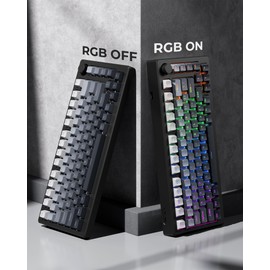 x XVX Shine Through PBT Keycaps, Custom Keycaps 60 75 100 Percent OEM Profile, Doubleshot Key caps Set for for 61/64/68/84/87/100/104/108 Gaming Mechanical Keyboard, Gradient Gray