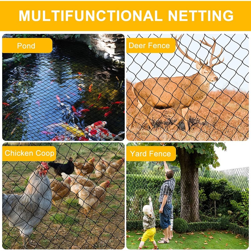 BSTPCOO Chicken Netting 25'x25' with 1" Mesh Nylon Bird Netting