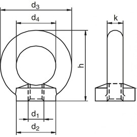 Riggatec Ring Nut DIN 582 M18 Galvanised