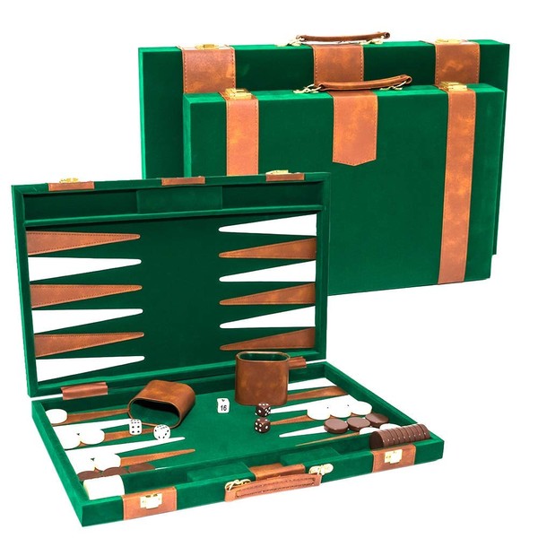 Lexington Avenue Luxury Designer Backgammon Set - Available in Medium and Large Sizes