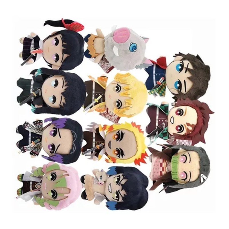17pcs Anime Plush Doll for Kids Cartoon Cute High Resilience