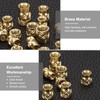 sourcing map 50pcs M4 Threaded Inserts Brass Heat Set Insert