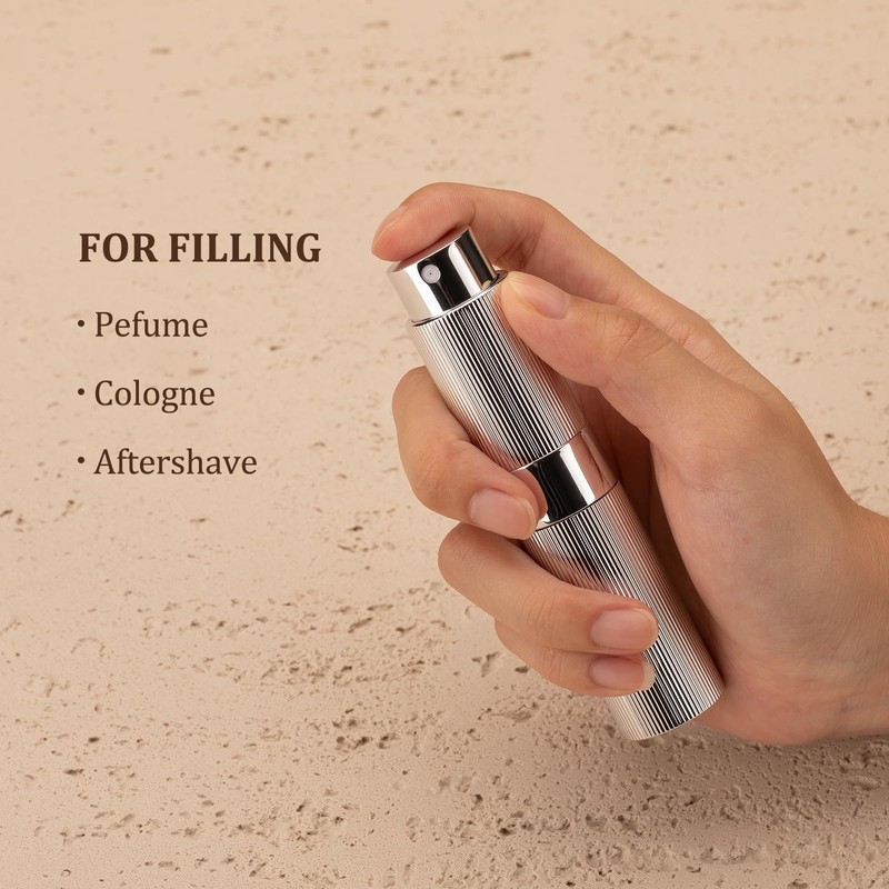 LISAPACK 8ml Perfume Atomizer Spray Bottle, 1pcs Travel Cologne Sprayer