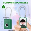 Wisetail Fingerprint Padlock, Smart Gym Locker Lock for Students, Keyless