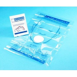 Steroplast Healthcare 9589/100_SML Foiled Packed Resuscitation Face Shield, Pack of 10
