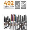 STAGEEK 6pcs Mechanical Pencil Set 0.5,0.7,0.9,2.0MM