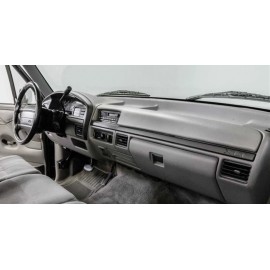 C&R DASH COVERS 1992-1993-1994-1995-1996 FORD F-150/F-250/F-350 DASH COVER RED VELOUR