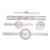 5Pcs Finger Small Joint Goniometer Clear Scale Transparent PVC Finger