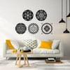 Sacred Geometry Stencil 8x8inch Reusable Hexagon Mandala Stencils Metatron's Cube/The