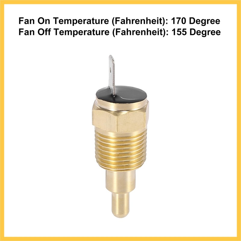 REPAIROCK Universal Automotive Radiator Engine Cooling Fan Temperature Thermo Sensor