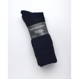 Van Heusen Men's Dress Socks - 7 Pack Premium Stretch Moisture Wicking Crew Socks with Reinforced Heel and Toe (Size: 6-12.5), Size 6-12.5, Grey/Black/Navy