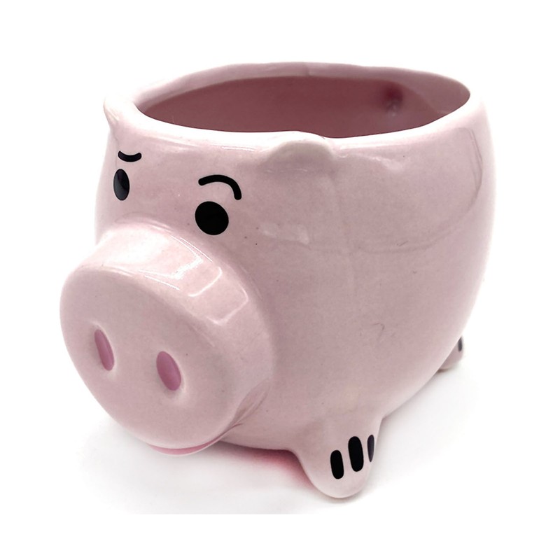 Cute Pig Ceramic Cup Pink Comfortable Grasp Smooth Mouth Lovely