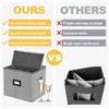 VERONLY Champagne Flute Storage Box with Dividers, Champagne Glass Storage