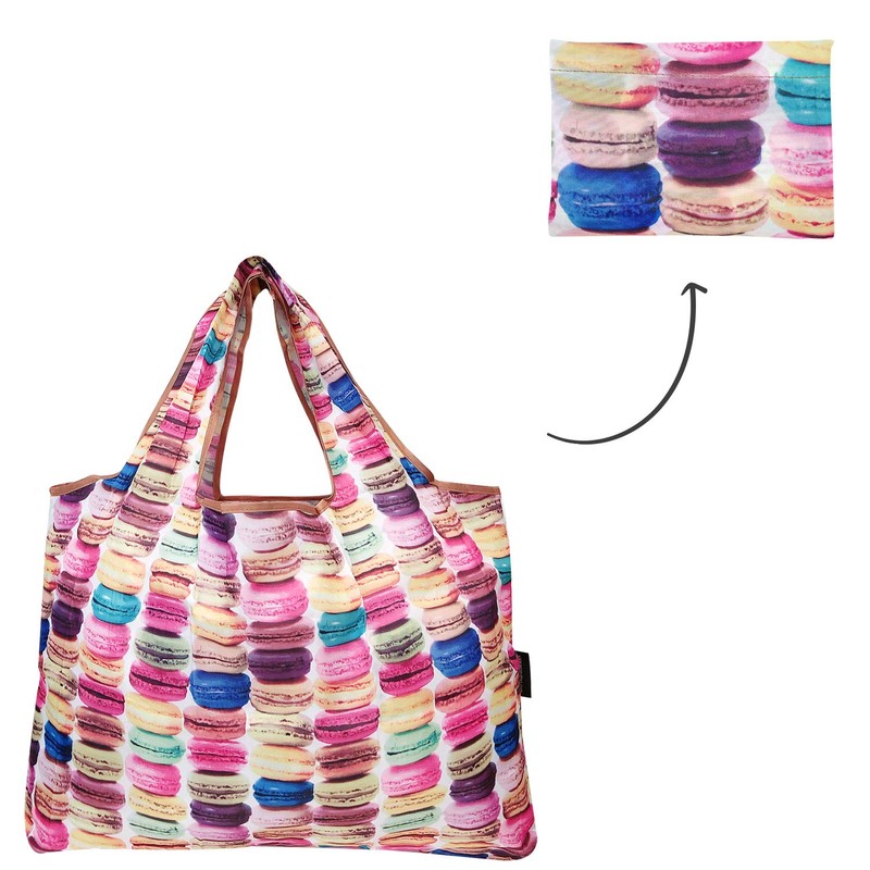 Bowbear Foldable Nylon Reusable Shopping Grocery Bag (Set of 3),