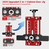 Preciva Cabinet Door Installation Positioner, 2-in-1 Aluminium Alloy Mounting Tool