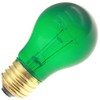 Decorative/Novelty 15A15/TG, 15 Watt, 130 Volt, Medium Base, Transparent Green